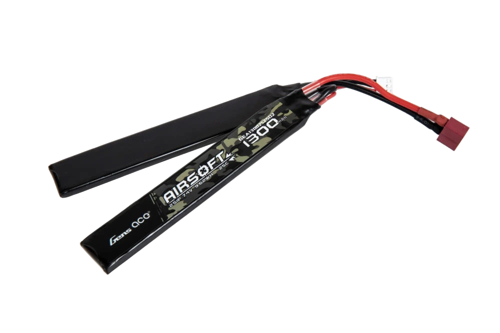 Li-Po Gens ace 25C 1300mAh 2S1P 7.4V battery - 2 modules